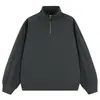 Moletom ACU Masculino com Meio Zíper, Manga Raglan, Gola Alta Pequena para Homens, Novo Produto Outono/Inverno 2026, Blusa Casual Patchwork Tendência