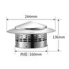 Tapa de plataforma de techo para tubo de humo de acero inoxidable 304, tapa de viento cilíndrica, campana extractora a prueba de lluvia y viento, tapa de ventilación a prueba de viento, tapa de taza de humo