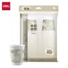 Tazas de Papel de Color Sólido Desechables Blancas Engrosadas para Casa Color Natural Oficina Negocios Vasos de Agua Jardín de Infancia Lisas