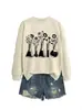 Amazon eBay sitio independiente de moda y único para mujer, recipiente químico de cinco frascos, sudadera floral otoño-invierno para comercio exterior