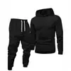 Conjunto de Sudadera con Capucha y Pantalones Deportivos para Hombre Talla Europea para Primavera y Otoño, Ropa Deportiva Casual Versátil