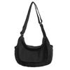 Bolso bandolera de lona lavada para hombre, estilo japonés, marca de moda, bolso de hombro de gran capacidad, bolso bandolera de moda para estudiantes de color liso Ruiying para mujer
