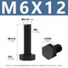 Tornillos Externos Hexagonales de Nylon Din933 Tornillos de Plástico Aislados Negros Tornillos de Plástico Serie M3-M8