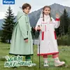Impermeable infantil, diseñado para uso escolar, impermeable de estilo largo para adolescentes, con compartimento para mochila, poncho de lluvia de nuevo estilo para niños y niñas