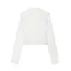 Top Corto Ligeramente Transparente con Cuello Alto Abotonado Estilo Europeo y Americano Transfronterizo Moda Nueva 2026 Elegante Nuevo Estilo Chino 1415241