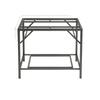 Nueva Mesa de Comedor Fuego Multifuncional Acero Inoxidable Estante Doméstico Mesa de Fuego Calefacción Mesa Simple Plegable Cuadrada