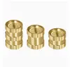 GB/T809A Porca de Cobre Recartilhada Tipo A com Furo Passante M1-M10 Porca de Cobre Moldada por Injeção com Peças Embutidas
