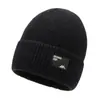 Gorro Aoteng para Hombre Nuevo Otoño e Invierno Esquí Lana Forrado de Felpa Cálido Algodón Deporte al Aire Libre Tejido