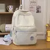 Mochila Escolar Transfronteriza de Nuevo Estilo para Estudiantes de Secundaria y Universidad, Casual, Ligera, Sencilla, Fresca, Versátil, Mochila para Campus, Mochila para Exteriores para Hombres y Mujeres