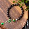 Jiangzhinxiang Pulsera para Mujer Pulsera 8MM Explosiones Vivas Esmeralda Accesorios para Correr Cuentas Pulsera