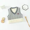 Chaleco de forro polar para niños chaleco de bebé ropa interior para niñas algodón puro para niños cálido engrosado Chaleco universitario uniforme escolar de invierno