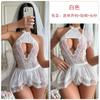 Guiruo lingerie sexy decote borboleta, peça única, virilha, roupa de noiva, uniforme de dramatização, terno F4007