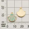 Accesorios para Joyería DIY, Colgantes Pequeños de Aleación Esmaltada, Colgantes de Flor Esmaltada, Colgantes para Marcapáginas, Colgantes para Collares y Pulseras