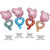 Pulsera de globo de muñeca para niños, pulsera de globo de dibujos animados, empujador de globo, regalo pequeño, globo de película de aluminio al por mayor