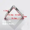 Abrazadera de Fijación de Clip de Canal de Luz Triangular para Tiras de Luz de Tubo, Perfil de Aluminio en Forma de V para Esquina, Clip de Canal de Aluminio, Acero Inoxidable