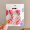Clip de oreja de Kulomi Clip de oreja para niños Dibujo animado Sin agujeros en las orejas Pendientes anti-dolor para niñas Pendientes de niña Pequeña joyería Clip de oreja