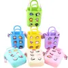 Fabricante de Bolsas de Silicona, Monedero de Pared que Cambia de Color, Bolso Cruzado para Niños, Bolso para Teléfono Móvil al por Mayor, Bolso de Mano para Mujer, Bolsa de Almacenamiento para Playa