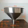 Funil Industrial de Pasta Líquida com Suporte, Cônico de Aço Inoxidável, Calibre Grande, Não Padrão 304
