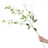 [Fruta de Pérola de 5 Pontas] Plantas Verdes Simuladas, Flores Artificiais, Folhas de Galho Único, Arranjos Florais, Decoração Floral para Escritório e Shopping