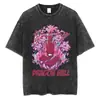 Talla Europea TransfronterizaCamiseta Negra Lavada para Hombre Streetwear Dragon Ball a