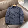 Chaqueta de algodón de invierno con cuello alto económica para hombre, cortavientos exterior, forro ligero, chaqueta acolchada de algodón casual deportiva pequeña, abrigo