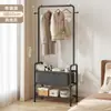 Perchero de Pie para Dormitorio, Perchero Simple para el Hogar, Pequeño Estante Temporal para Ropa en Interiores, Tendedero para Dormitorio
