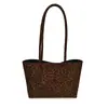 Bolsa Feminina Simples Retrô Versátil Suede Manual Tote Bag 2026 Nova Outono Trabalho Bolsa Hobo Bolsa de Ombro