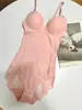Modelador de Peça Única Estilo Europeu e Americano Transfronteiriço para Mulheres, Cinta Modeladora Pós-Parto para Barriga e Cintura, Sutiã Camisola, Body Shaper, Camada Base Lisa de Cor Sólida Justa ao Corpo