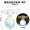 Luz de Noturna Lua Lâmpada de Vinil que Acende Kuromi, My Melody, Cinnamoroll e Cachorro de Orelhas Grandes Decoração de Bolo para Crianças Ornamento
