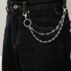 Cadena de Jeans Cruzada Popular de Moda Genial Hip Hop Árbol de la Suerte Cadena de Cintura Doble Capa Oscura Personalidad Punk Hombres Mujeres