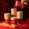 Platos y Vajilla de Papel Desechables para Fiesta de Inauguración, Juego Completo de Suministros para Banquetes de Inauguración, Juego de Cuenco y Palillos para la Alegría de Mudarse a un Nuevo Hogar
