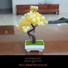 Nova Flor Artificial Pequeno Bonsai Flor Artificial Decoração de Escritório Decoração de Móveis Conjunto de Flores Artificiais Artesanato