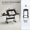 Mesa de Pintura Ajustable de Vidrio Libro de Pintura Dibujo Artístico Mesa de Escritorio para Diseñador de Arte Mesa de Banco de Trabajo