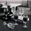 Copa de Cristal para Vino Tinto, Copa de Vino Alta con Textura Grabada, Set de Vino de Alta Gama, Forma de Diamante, Resistente