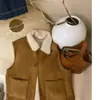 Otoño/Invierno 2026 Estilo Coreano Nuevo Cuero y Piel Integrados Invierno Nuevo Chaleco Delgado Cálido Chaqueta Corta Año Nuevo Versátil
