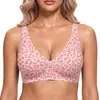 TK Sutiã de gel com estampa de leopardo e bolinhas, o mais vendido da Amazon para mulheres, lingerie plus size, sutiã feito sob medida para comércio exterior transfronteiriço
