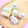 Acessórios de resina de cachorro sobremesa fofo tridimensional cola de creme chaveiro diy decoração saco surpresa flor de sapato material