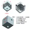 Conector T de Caja Bloque de Conexión de Piezas Integradas Tuerca de Fijación Lateral Triangular Conector de Perfil de Aluminio Panel de Fijación Partición