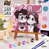 20*20 Desenho Animado Pintura a Óleo Digital DIY Colorir Pintura Decorativa Genshin Flor Pintura a Óleo Pintura a Óleo Digital Infantil Atacado