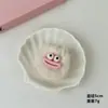 Chaveiro Bola de Pelo com Boca de Salsicha Engraçada de Desenho Animado Divertido para Casal Namorada Pingente de Mochila de Estudante Fofo