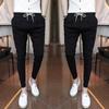 Pantalones casuales de verano de 9 puntos, pantalones ajustados hasta el tobillo de estilo coreano a la moda, pantalones acolchados, pantalones hasta el tobillo de marca de moda.