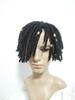 Playboi carti com peruca de tranças sujas peça única cantor de rap hip-hop penteado permanente preto feito à mão