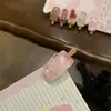 2025 Novo Estilo Coreano Celebridade da Internet Mesmo Estilo Franja Sem Costura Presilha para Mulheres Cor Doce Presilha Reta Pente de Cabelo Pequeno Fofo