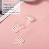 Tirante de Hombro Invisible Transparente Escarchado de 1 cm Desmontable Accesorios para Ropa Interior TPU Alta Elasticidad Engrosado Tirante de Hombro sin Marcas Ropa Interior