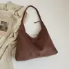 Bolso de Axila de Felpa y Gamuza de Gran Capacidad Casual Transfronterizo 2026 Nuevo Estilo Moda Versátil Color Sólido Textura Bolso de Hombro Único para Mujer