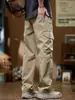 Pantalones de Pierna Recta Retro Americano 2024 para Hombre Streetwear Primavera y Otoño Pantalones para Niño Marca Trendy Rectos Pantalones para Hombre Pantalones Casuales