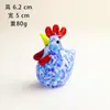 Zibo Cerámica Esmaltada Dibujado a Mano Lindo Animal Gallo Coche Escritorio de Oficina Hogar Decoración Adornos
