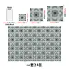 Azulejos de pared retro con patrón étnico de diamantes, impermeables y adecuados para la renovación del baño, azulejos de PVC autoadhesivos para uso en la cocina, pegatinas decorativas resistentes al aceite