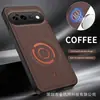 Adecuado para Google Pixel 11 Pro XL, 10A, con una funda de teléfono con textura de cuero; también compatible con Google 9 Pro, 8 y 7, con una funda magnética de tejido técnico