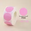 Adesivos de Ponto Coloridos Rolo de Papel Etiqueta Redonda Adesivos Adesivos Autoadesivos Etiquetas em Branco para Escrever à Mão Adesivos de Número